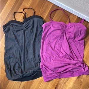 2 lululemon bubble hem tops